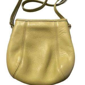 *RARE* Lime Green Vintage Coach Small Framed Pouch Crossbody Bag